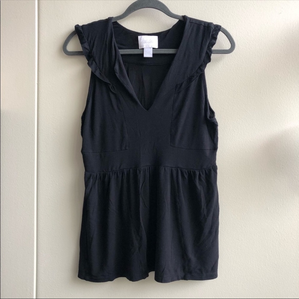 Anthropologie Deletta Ruffle Tank